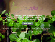 Tablet Screenshot of plantsforpatients.org